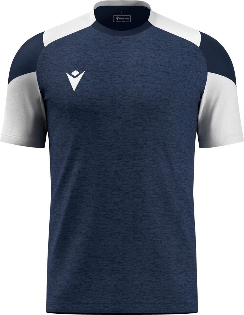 Macron Glory Golem Shirt Korte Mouw Kinderen - Marine / Wit | Maat: 9-10 Y