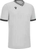 Macron Halley Shirt Korte Mouw Heren - Zilver / Antraciet | Maat: XL