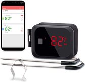 Bluetooth Barbecue Thermometer met 2 Probes en Kook Timer - Ideaal voor BBQ Voedsel Koken Grillen Roken