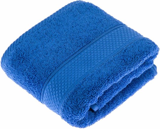 Filet - Set van 2 badstof badhanddoeken met Aida-stoffen inzetstuk om op te borduren, 60 x