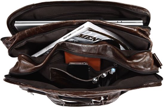 Sac en cuir cognac Topline