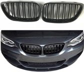 BMW 2 Serie F22&F23 (2013-2021) M-Style Grill Dubbel Spijl Glans Zwart