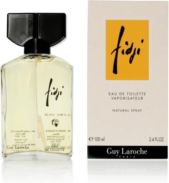 Fles Guy Laroche Fidji Eau de Toilette met doos. Vapo spray.