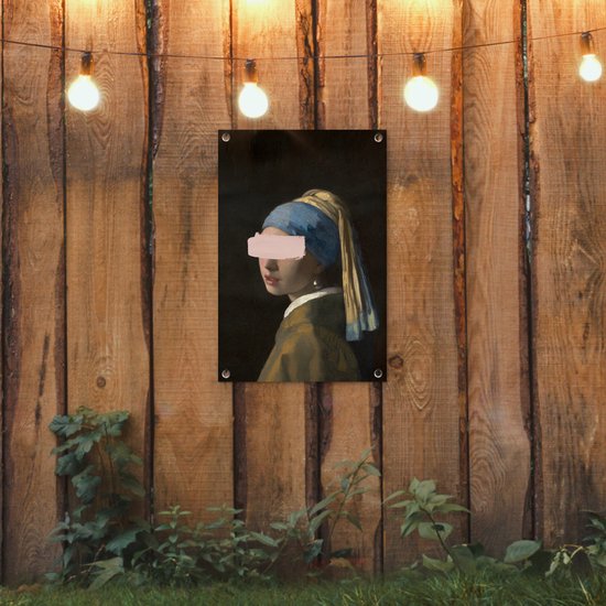 Décoré du vieux maître Johannes Vermeer au trait de peinture 40x60 cm