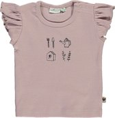 Babylook T-Shirt Korte Mouw Rib Keepsake Lilac maat 62