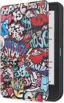 Hoes Geschikt voor Kobo Clara BW Hoesje Bookcase Cover Book Case Hoes Sleepcover - Graffity