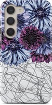 BURGA Telefoonhoesje voor Samsung Galaxy S23 - Schokbestendige Hardcase Hoesje - Dazzling Purples
