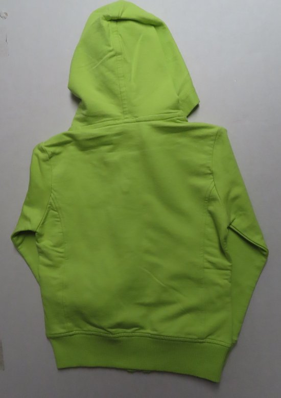 Gilet - Fille - citron vert - Tissu sweat-shirt - capuche et fermeture éclair - 4 ans 104
