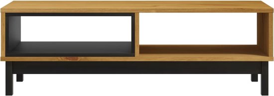 vidaXL - Salontafel - FLAM - 100x50x32,5 - cm - massief - grenenhout