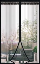 Insect Protection Curtain Magnetic 140 x 240 cm for Balcony Door - No Drilling, Mosquito Net, Fly Doors for Living Room, Patio Door, Black.