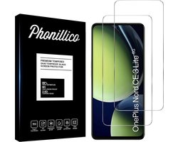Screenprotector voor OnePlus Nord CE 3 Lite 5G - 2 stuks Beschermglas van glas Transparante glazen schermbeschermfolie