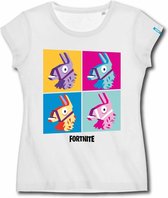 Fortnite - Llama Wit T-Shirt Kinderen - 12 Jaar