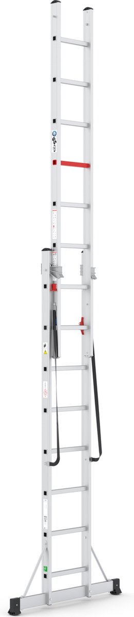 Professionele Ladder | 2-delig | 2x8 Sporten | reformladder | ladder | trapladder | schuifladder – foto 4