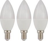 Bailey LED lamp kaars C37 E14 warm wit 2700K 5,5W 470lm - 3 stuks (145220)