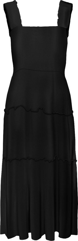 Vero Moda Robe Vmmenny SL Smock Calf Dress Wvn Ga 10282481 Noir Femme Taille - L