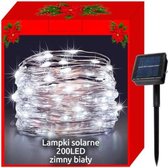 Kerst verlichting - 200 ledlampjes - Solar - Wit licht - 22 Meter