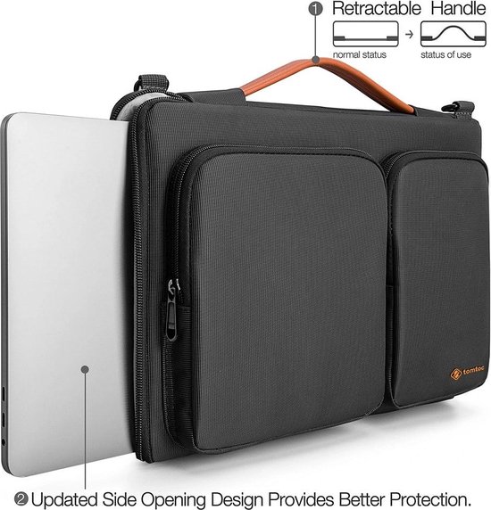 Housse De Protection Tomtoc A42 Pour Ordinateur Portable - Légère Et Imperméable Avec Protection Militaire