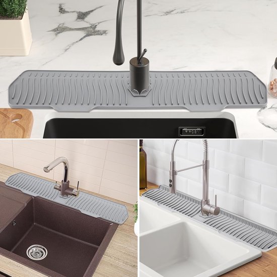 Yunkctuk Spatbescherming voor keukenspoelbak, waterkraanmat