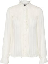 Vero Moda Blouse Vmgea L/s Shirt Wvn Btq 10303102 Birch Dames Maat - XL