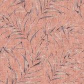Papier peint nature Profhome 373354-GU papier peint intissé légèrement texturé avec motif nature rose mat orange rouge 5,33 m2