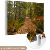 Peinture sur verre - Forêt - Chemin - Automne - Feuilles - 180x120 cm - Peintures Plexiglas
