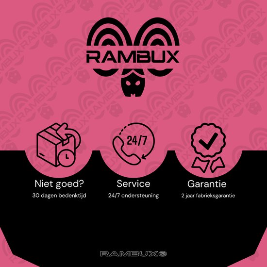RAMBUX® - Rugzak - Zwart - Abstract - Schooltas - Rugzak School - Rugtas - Boekentas - 35 Liter - RAMBUX