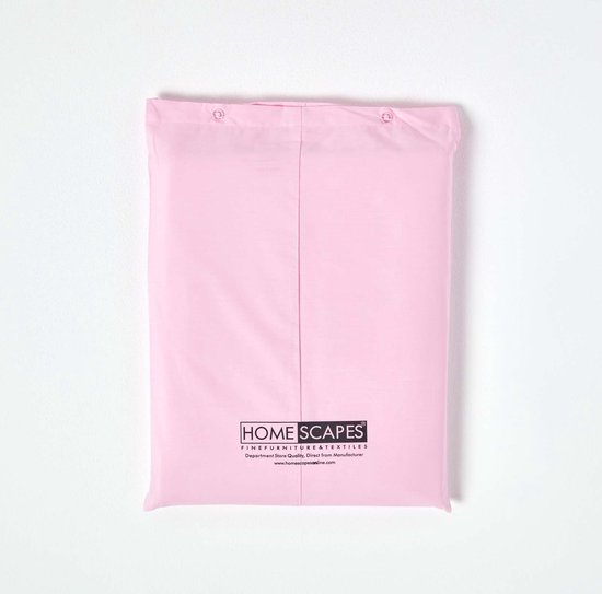 Homescapes Drap-housse uni 150 x 200 cm 100 % coton égyptien 200 fils coloris rose