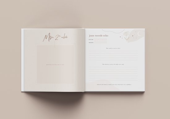 Maan Amsterdam Zwangerschapsdagboek - wekelijks invuldagboek tijdens zwangerschap - negenmaanden dagboek - Eclipse - Unisex