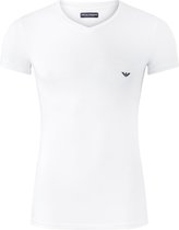 Emporio Armani T-shirt Iconic (1-pack) - heren stretch T-shirt V-neck - wit - Maat: L