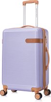Royalty Rolls Milaan handbagage reiskoffer met wielen 44 liter expandable - cijferslot - lichtgewicht - paars