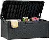 Toomax Santorinin Plus opbergbox - 560L - Antraciet - weer- en vorstbestendig - zeer geschikt als kussenbox voor in de tuin