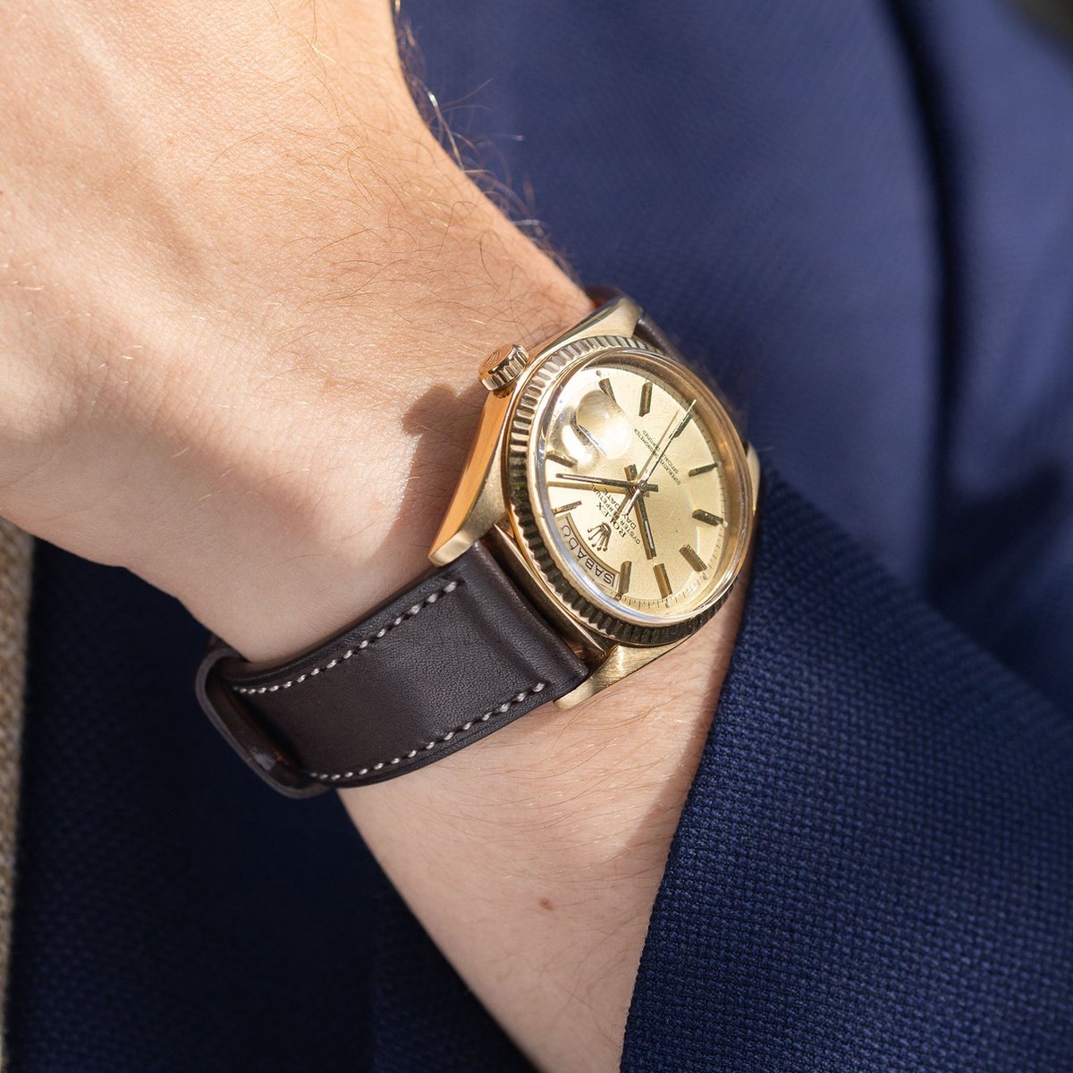 BS Leren Horlogeband Luxury - Barenia Diep Bruin - 20mm