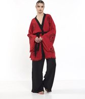 Mousseline Loungewear Set Niyama / Rood / One Size / 100% Katoen