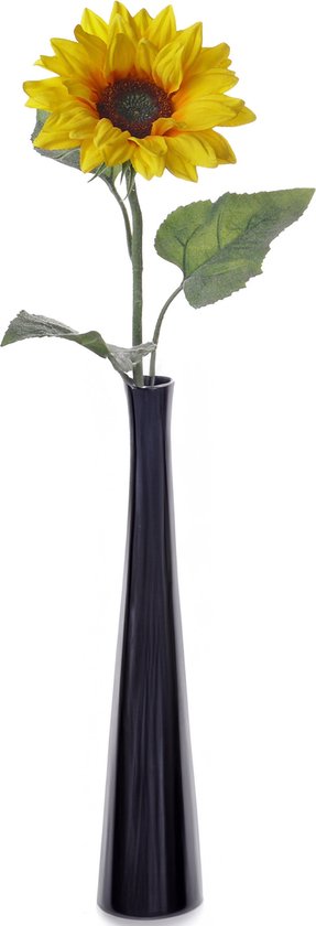 Topart Fleur Artificielle Branche de Tournesol - 81 cm - Jaune - Fleur Artificielle en Soie - Décoration