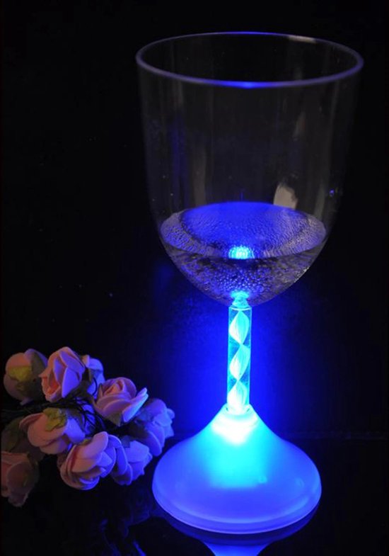 Lichtgevend Wijnglas Set Met Gekleurde Verlichting - 6 Stuks