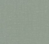Uni kleuren behang Profhome 387456-GU vliesbehang hardvinyl warmdruk in reliëf licht gestructureerd in used-look mat groen mintgroen groengrijs 5,33 m2
