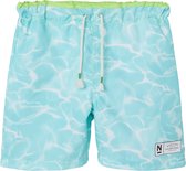 Name It Jongens Zwemshort Kinderen NKMZAGLO Waterprint Blauw - Maat 110