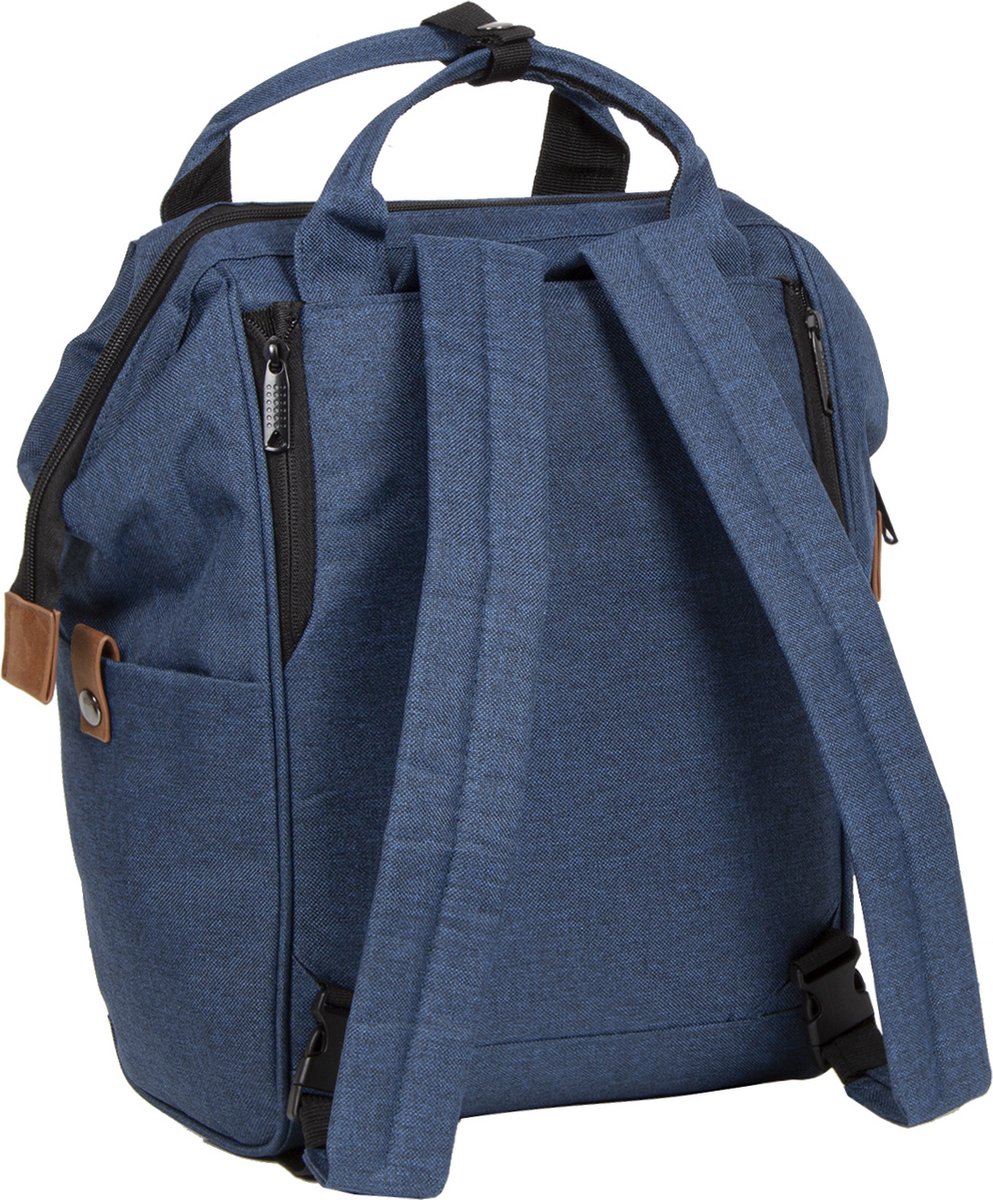 Drops - 2 Shopper - Boodschappentas - Backpack - Fietstas - Gepack - Navy - Blauw