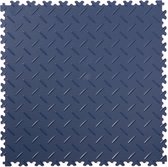 Diamant de tuile de clic de PVC | Bleu foncé | Set de 10 tuiles | Par 2,5m² | 50x50cm | Épaisseur 4 mm