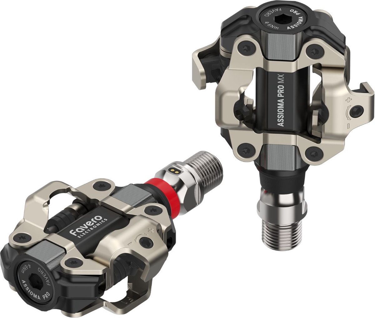 Favero Assioma Pro Mx-1 Pedalen Met Vermogensmeter Zilver