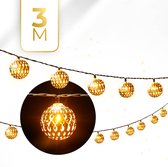 KENN® Marrakech Lichtsnoer op Zonne-energie - 20 LED's - 12+ Branduren - Inclusief Grondspies - Weerbestendig - Vuurvliegjes Op Zonne-energie - Tuinverlichting op Zonne-energie - Sfeerverlichting - Buitenverlichting - Lichtsnoer Buiten - Light String