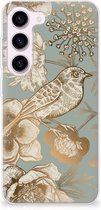TPU Case geschikt voor Samsung Galaxy S23 Vintage Bird Flowers