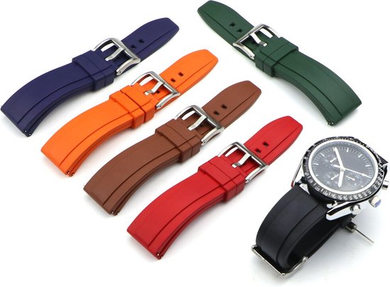 Bracelet Caoutchouc 20 Mm Rouge Pour Montre Seiko, Citizen - Occasion, Style Militaire Plongeur, Unisexe