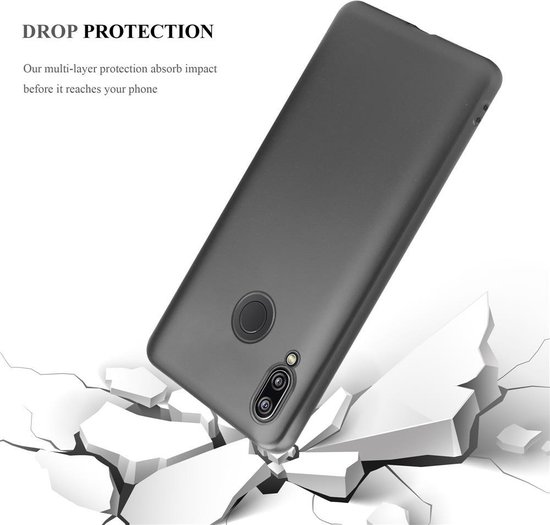 Coque Cadorabo pour Huawei P20 LITE 2018 / NOVA 3E en GRIS MÉTALLIQUE - Coque de protection en silicone TPU souple