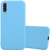 Cadorabo Hoesje geschikt voor Samsung Galaxy A70 / A70s in CANDY BLAUW - Beschermhoes gemaakt van flexibel TPU silicone Case Cover