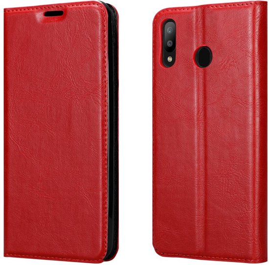 Coque Cadorabo pour Samsung Galaxy M30 / A40s en ROUGE POMME - Pochette de protection avec fermeture magnétique