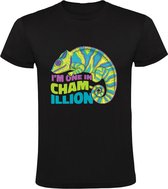 I'm One in Chamillion Heren T-shirt - dieren - kameleon - gedrag - camouflage - hagedis - reptiel - insect - grappig
