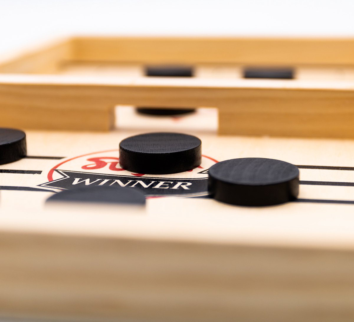 Slingpuck - Speelgoed 6 jaar - Sinterklaas Cadeautjes - Cadeau - Sling Puck - Slingshot - Speelgoed 9 Jaar - Bordspel - Sjoelbattle - Drankspel - Speelgoed 7 Jaar - Drinking Game - Spelletjes - Kinderspeelgoed 4 jaar - Houten Speelgoed 5 jaar — afbeelding 11