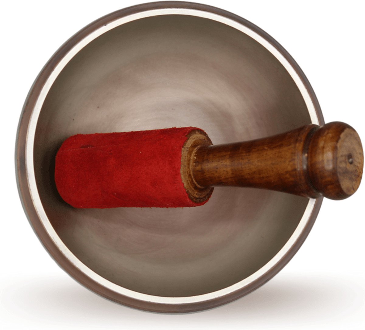 Silver copper singing bowl - 13cm.