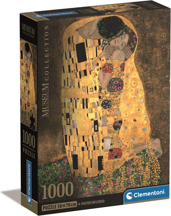 Clementoni - Puzzel - 1000 Stukjes - Il Bacio (Museum) - Puzzel Voor Volwassenen